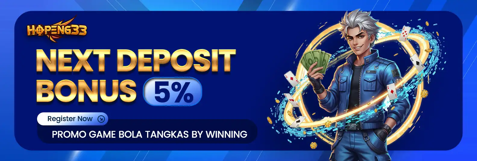 BONUS DEPOSIT 5 % BOLA TANGKAS BY WINNING